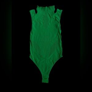 NEVER WORN! ZARA Green Cutout Bodysuit